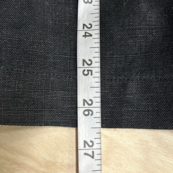 Eskandar Neiman Marcus Black Linen Open Front Jacket Size 1 - Picture 6 of 6